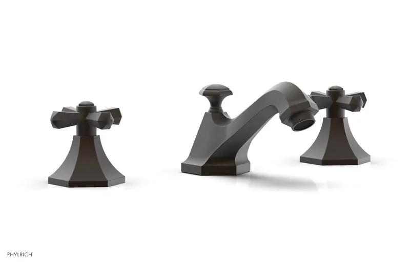 Phylrich LE VERRE & LA CROSSE Widespread Faucet - Cross Handles by Phylrich