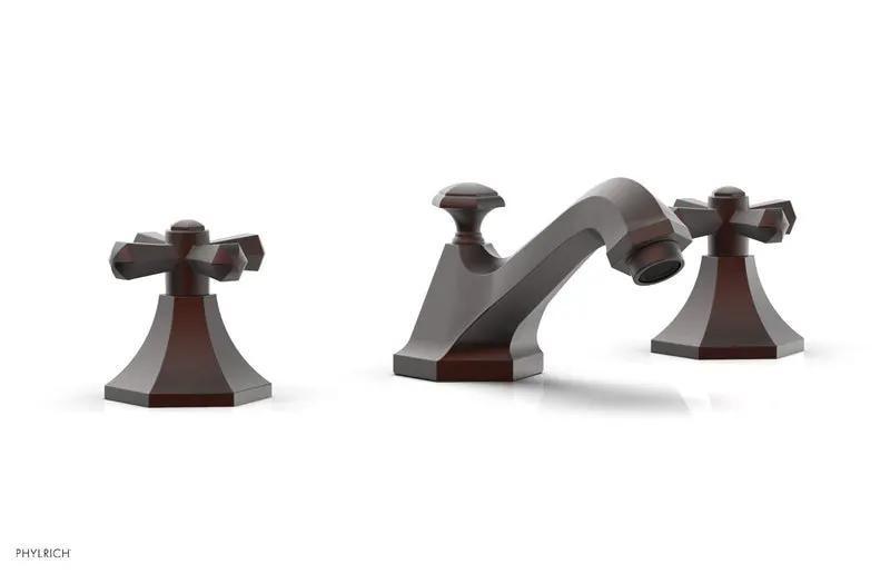 Phylrich LE VERRE & LA CROSSE Widespread Faucet - Cross Handles by Phylrich