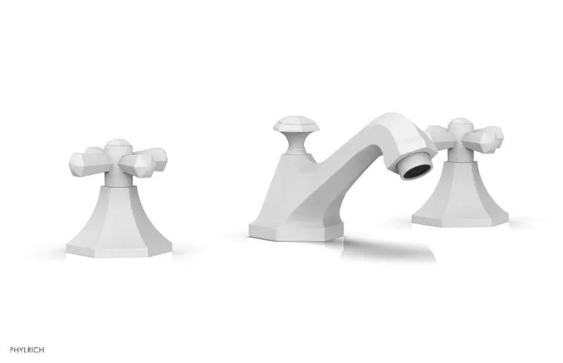 Phylrich LE VERRE & LA CROSSE Widespread Faucet - Cross Handles by Phylrich