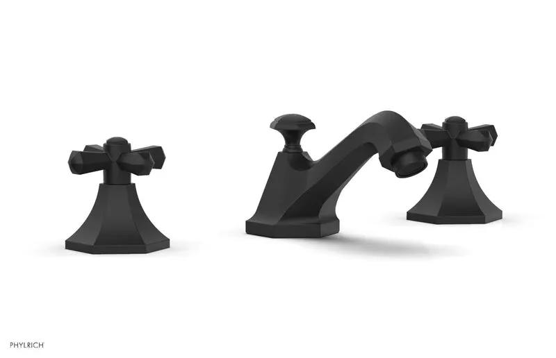 Phylrich LE VERRE & LA CROSSE Widespread Faucet - Cross Handles by Phylrich