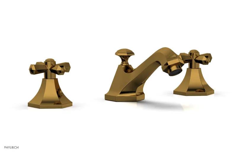 Phylrich LE VERRE & LA CROSSE Widespread Faucet - Cross Handles by Phylrich