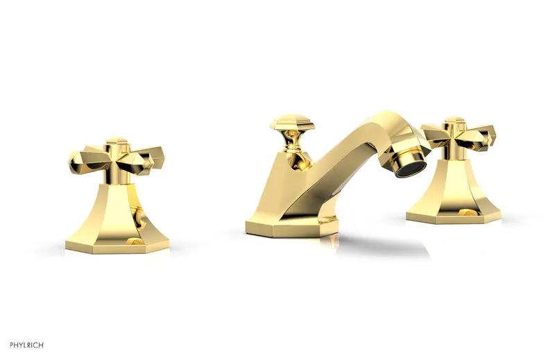 Phylrich LE VERRE & LA CROSSE Widespread Faucet - Cross Handles by Phylrich