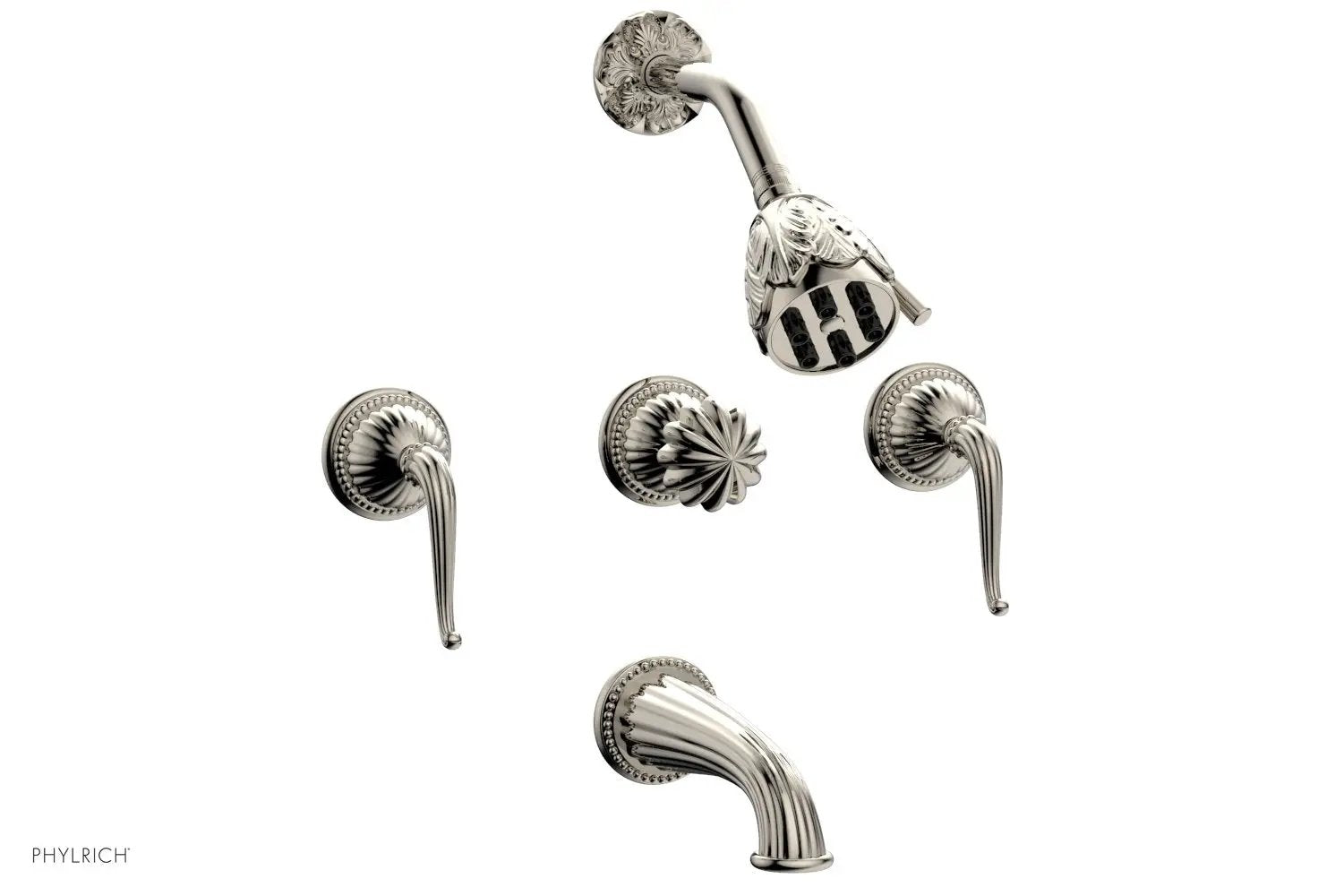 Phylrich GEORGIAN & BARCELONA Three Handle Tub and Shower Set by Phylrich
