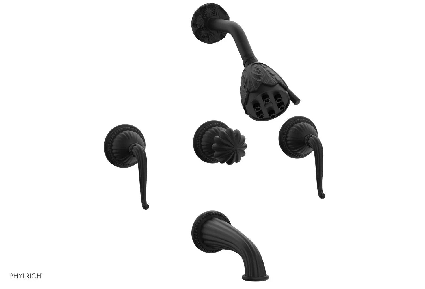 Phylrich GEORGIAN & BARCELONA Three Handle Tub and Shower Set by Phylrich