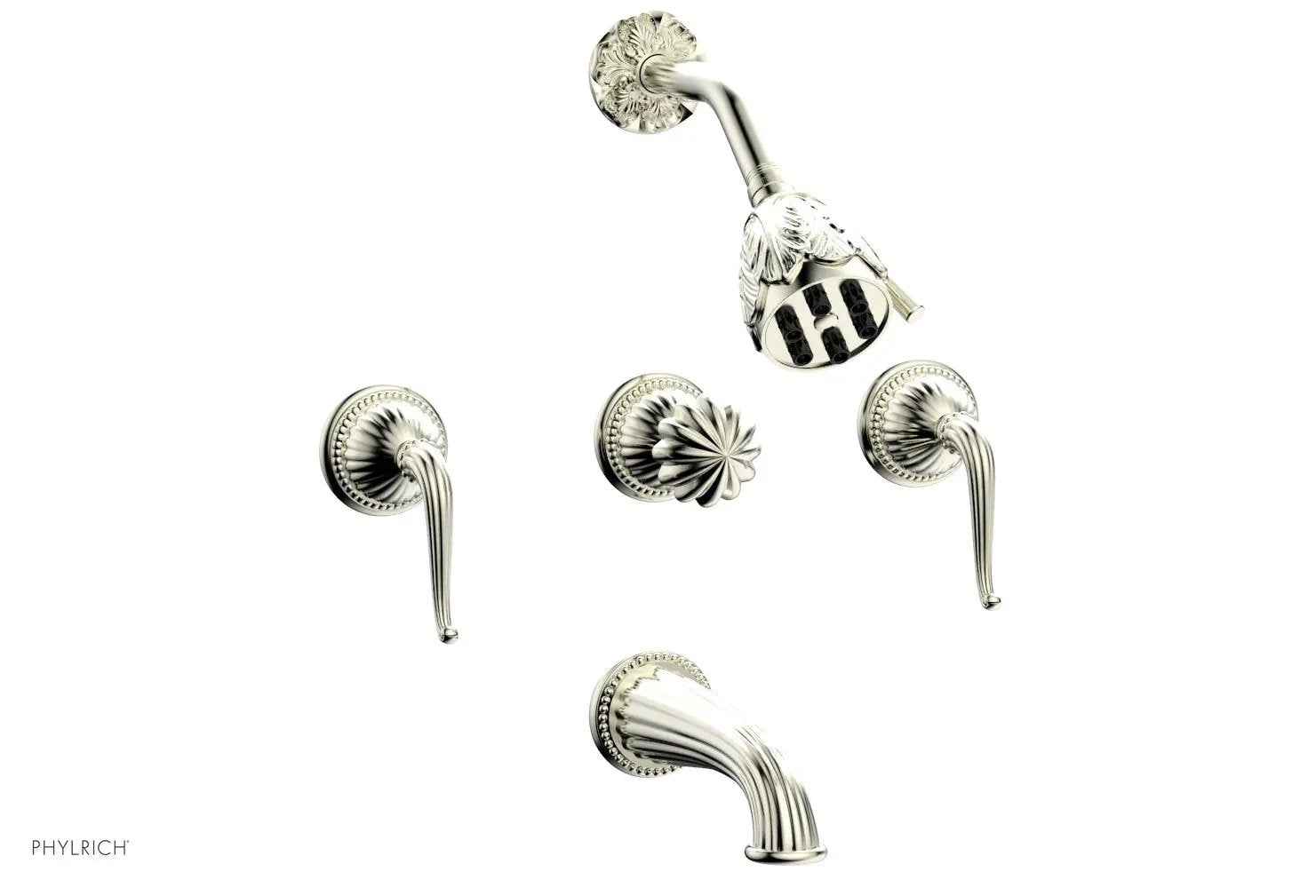 Phylrich GEORGIAN & BARCELONA Three Handle Tub and Shower Set by Phylrich