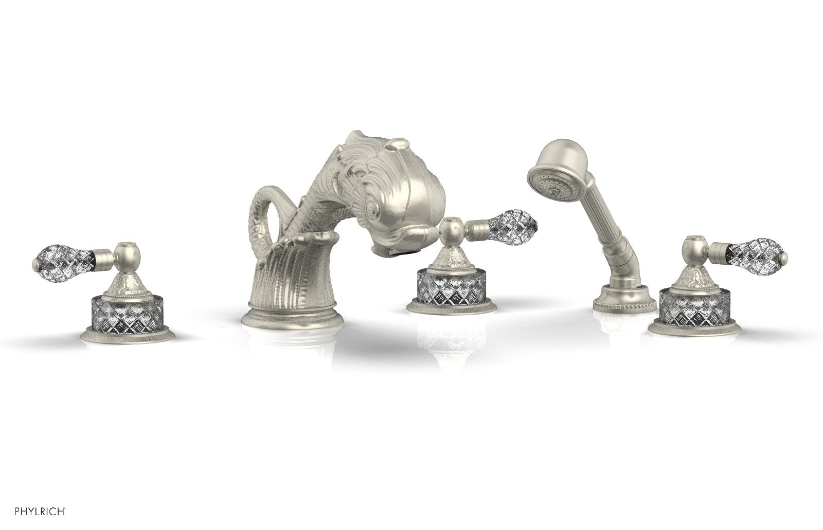 Phylrich DOLPHIN Deck Tub Set with Hand Shower