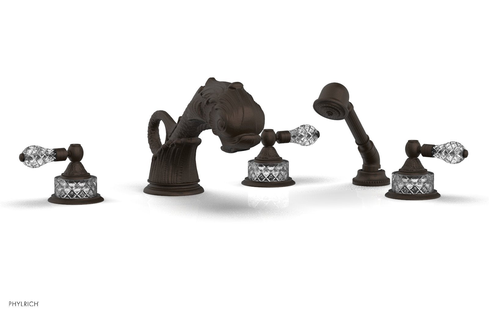 Phylrich DOLPHIN Deck Tub Set with Hand Shower