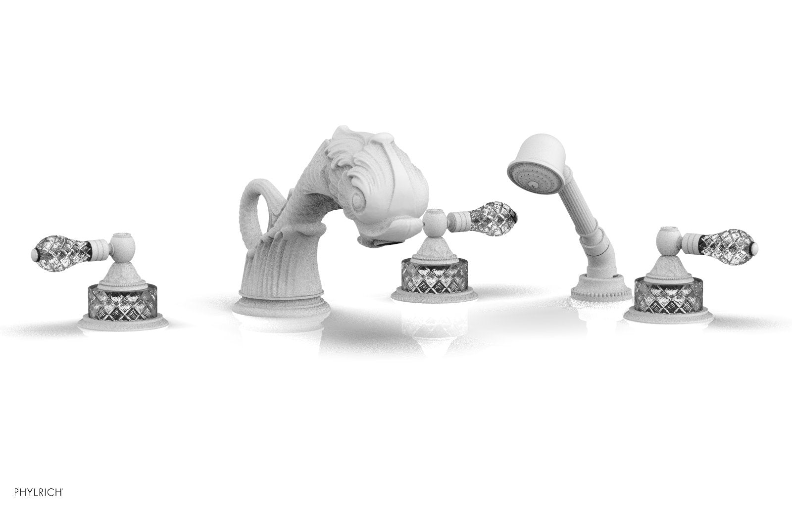 Phylrich DOLPHIN Deck Tub Set with Hand Shower