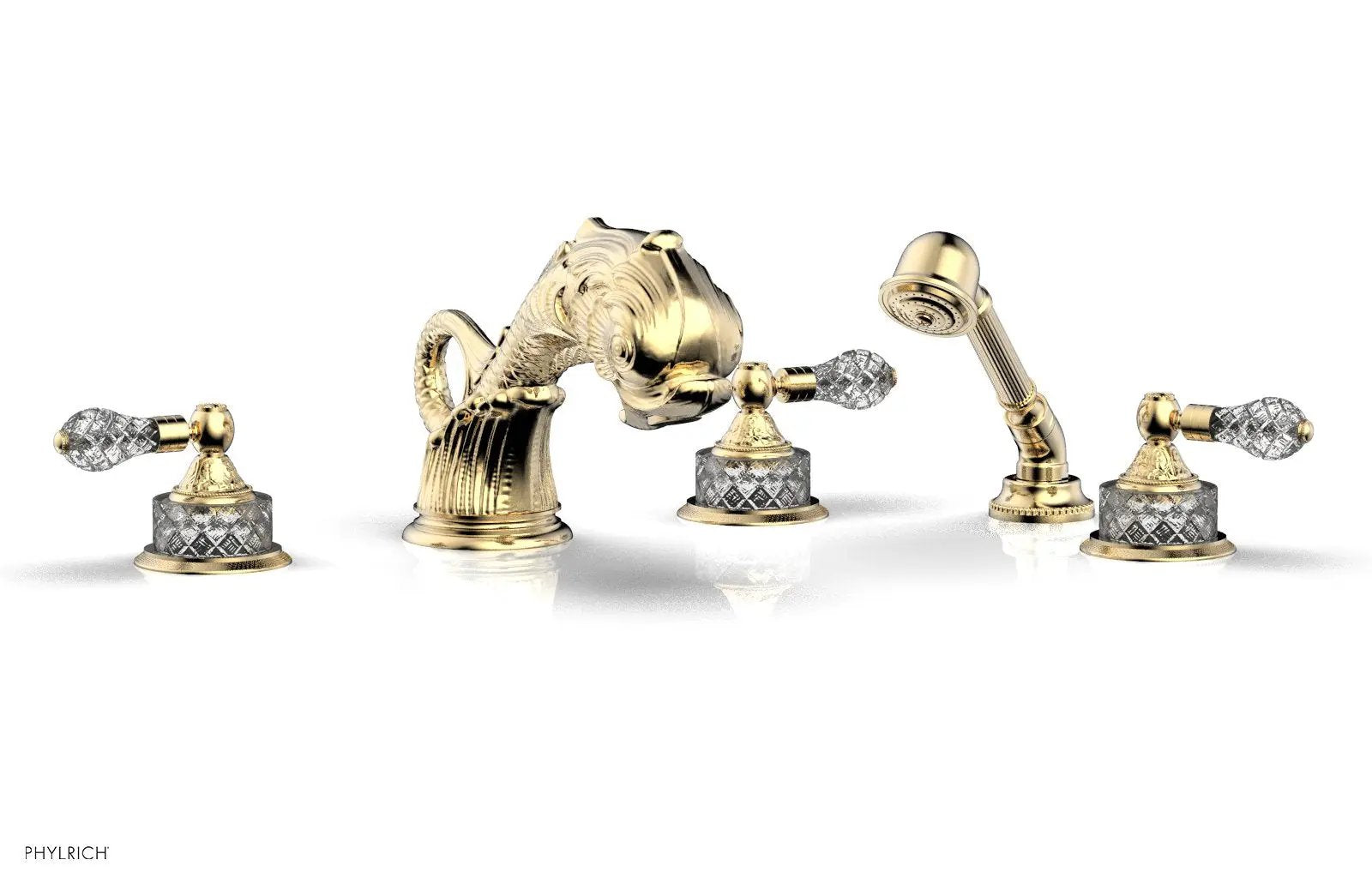 Phylrich DOLPHIN Deck Tub Set with Hand Shower by Phylrich