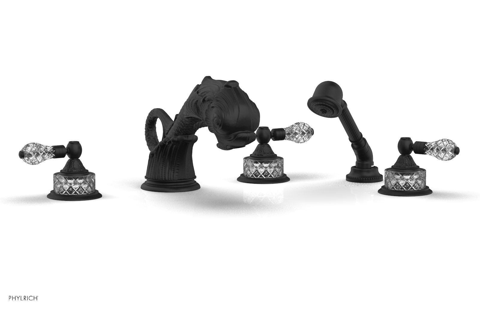 Phylrich DOLPHIN Deck Tub Set with Hand Shower