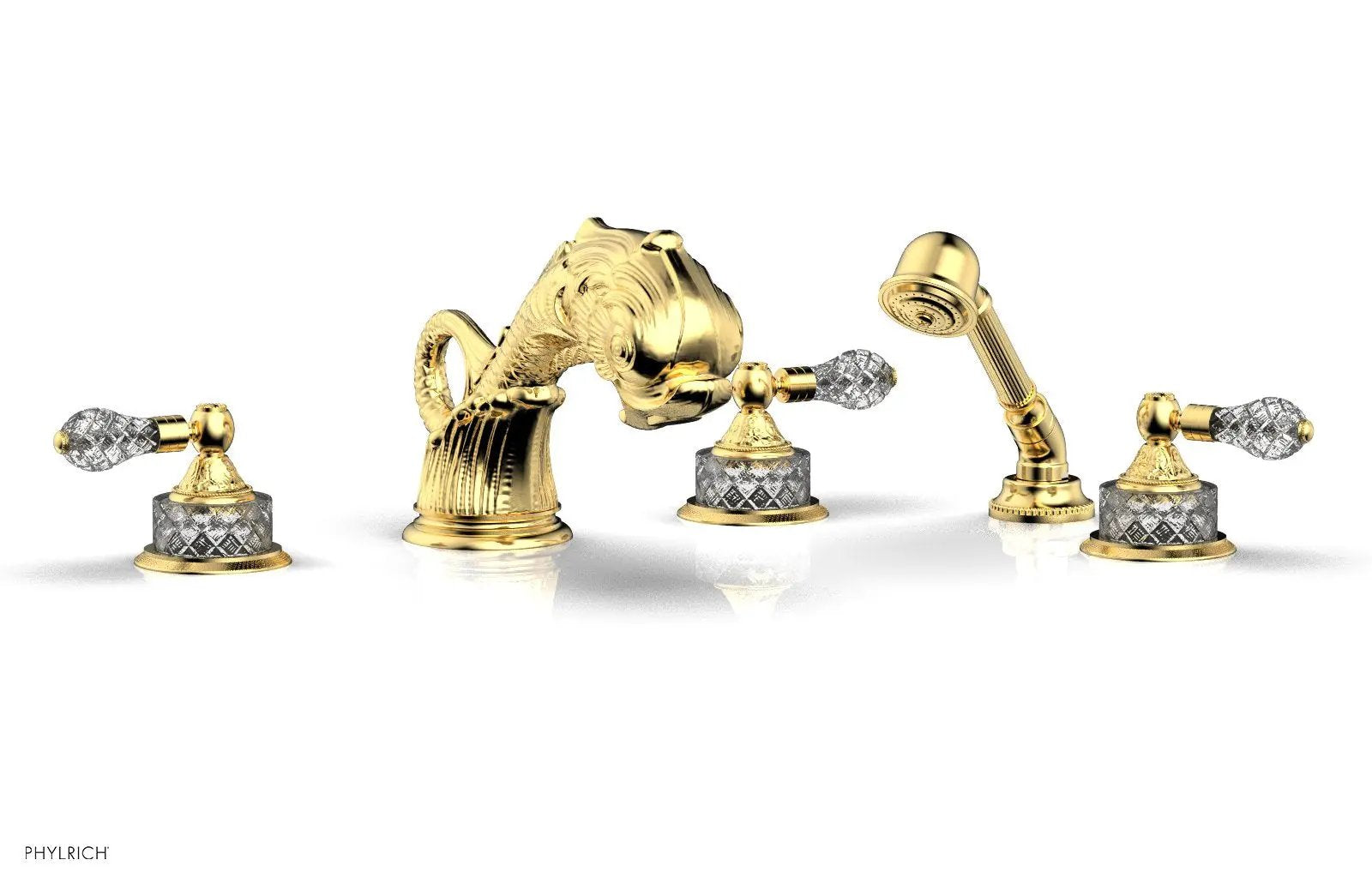 Phylrich DOLPHIN Deck Tub Set with Hand Shower by Phylrich