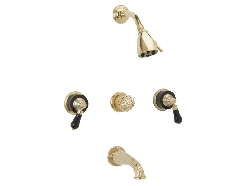 polished chrome shower set