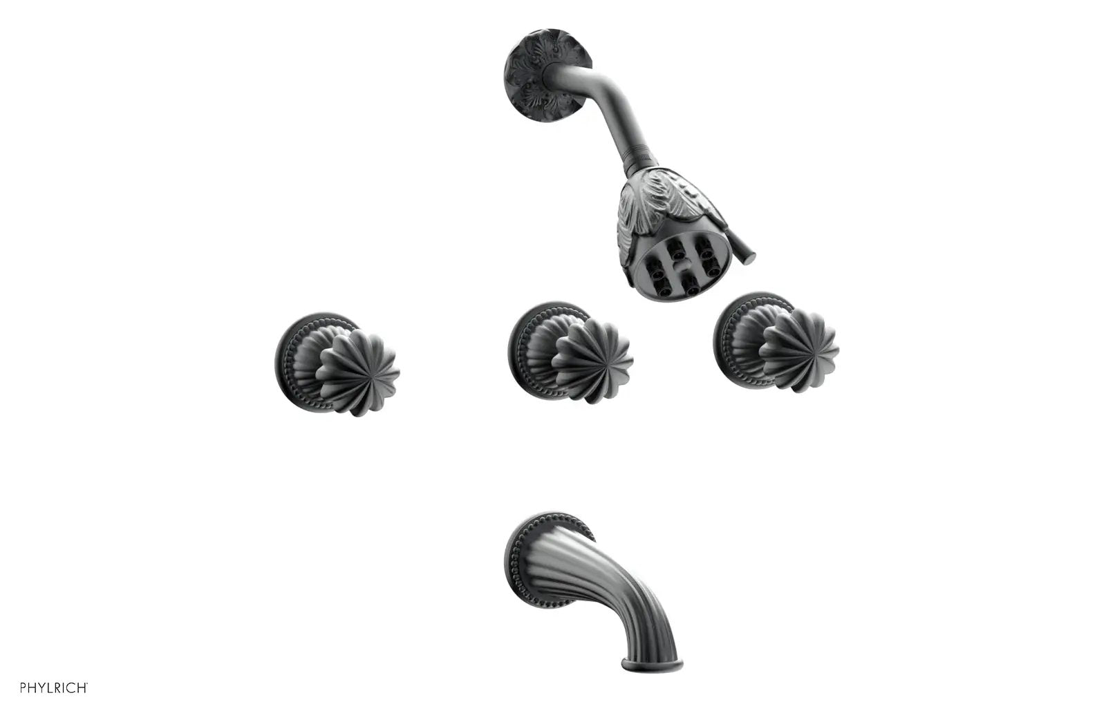 Phylrich GEORGIAN & BARCELONA Three Handle Tub and Shower Set by Phylrich