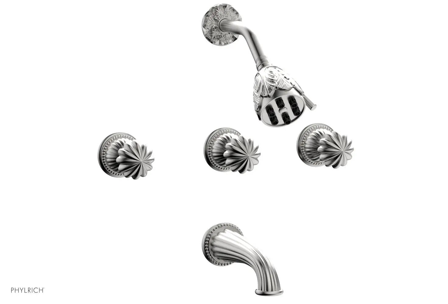 Phylrich GEORGIAN & BARCELONA Three Handle Tub and Shower Set by Phylrich