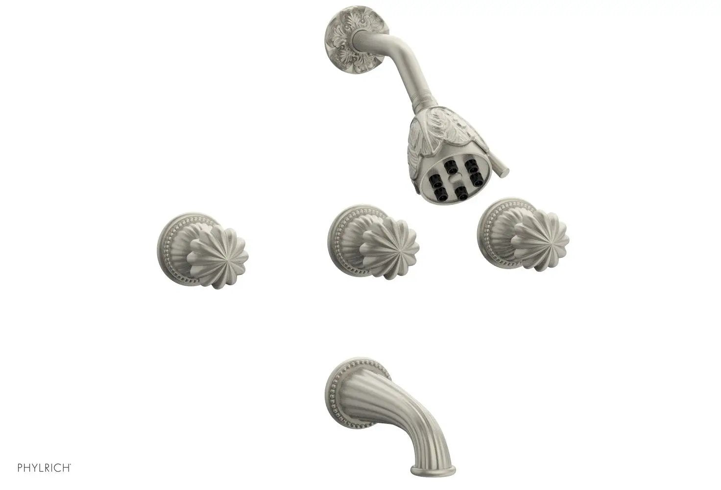 Phylrich GEORGIAN & BARCELONA Three Handle Tub and Shower Set by Phylrich
