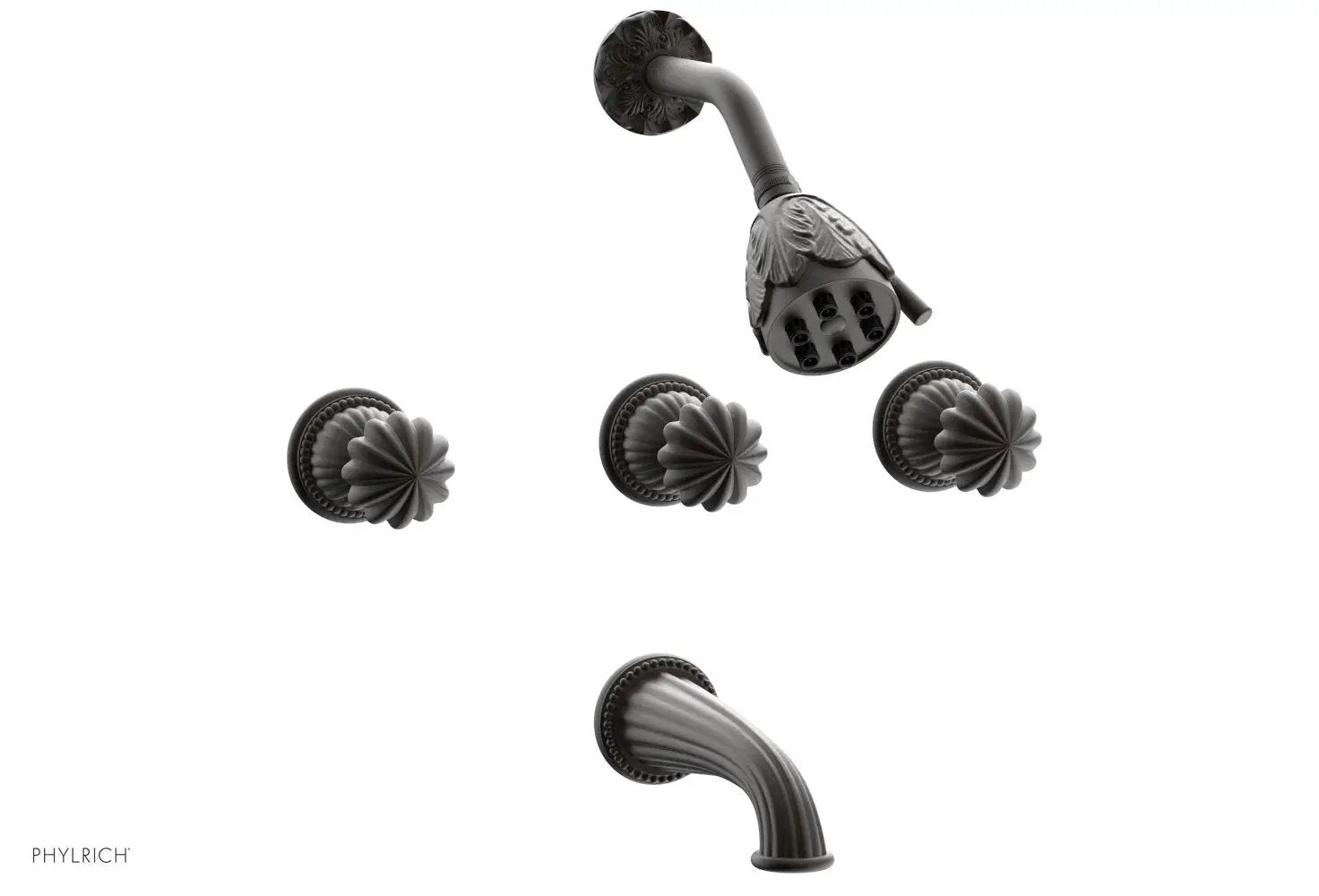 Phylrich GEORGIAN & BARCELONA Three Handle Tub and Shower Set by Phylrich