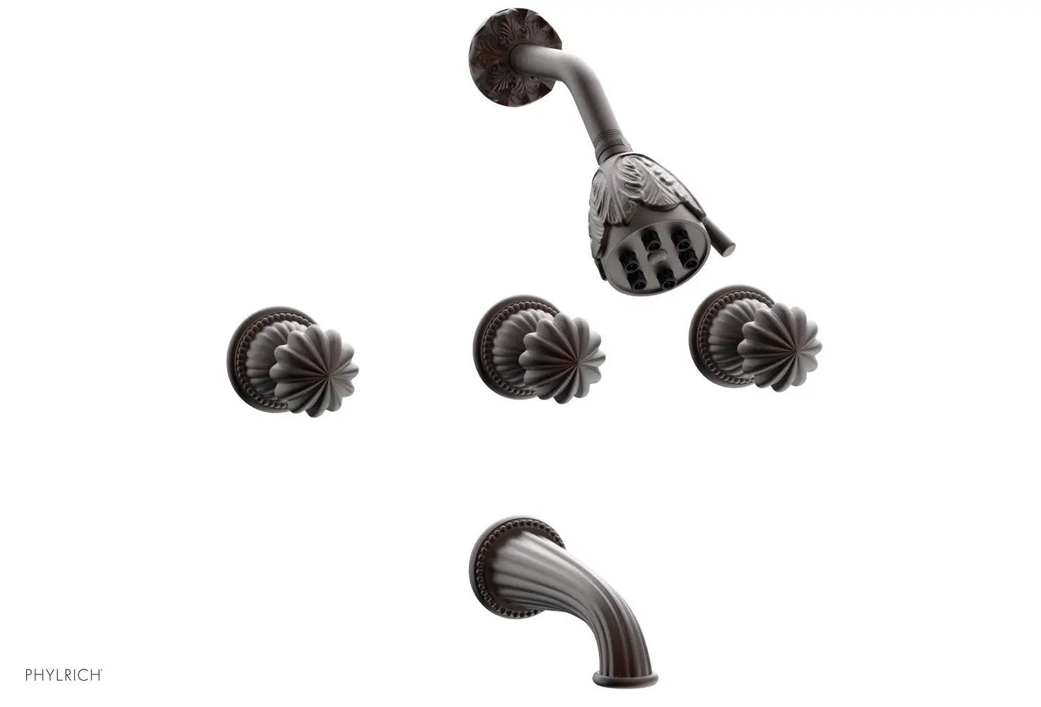 Phylrich GEORGIAN & BARCELONA Three Handle Tub and Shower Set by Phylrich