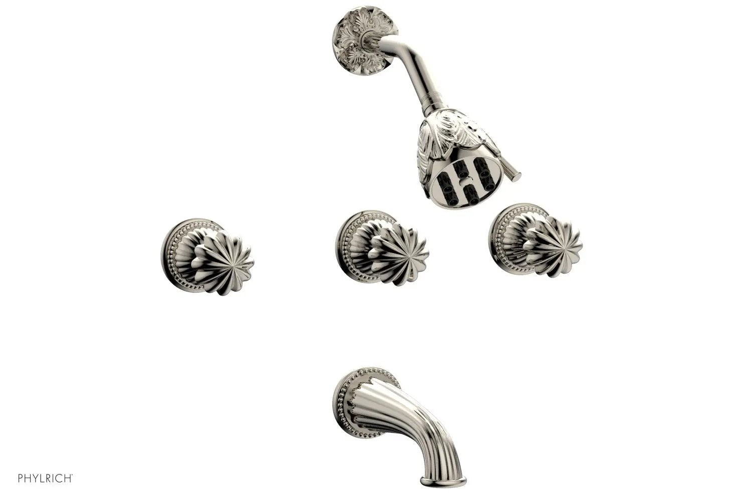 Phylrich GEORGIAN & BARCELONA Three Handle Tub and Shower Set by Phylrich