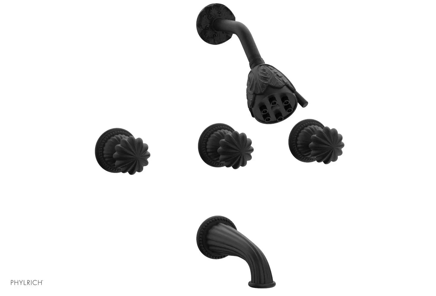 Phylrich GEORGIAN & BARCELONA Three Handle Tub and Shower Set by Phylrich