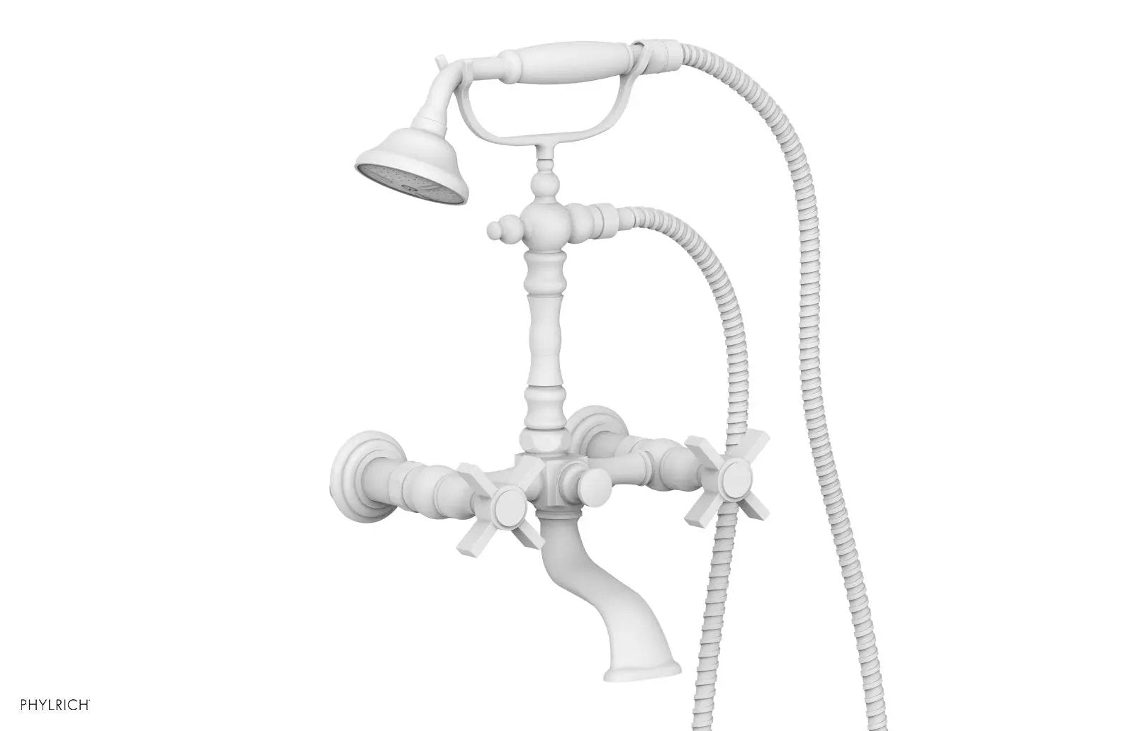 Phylrich BASIC Exposed Tub & Hand Shower - Blade Cross Handle by Phylrich