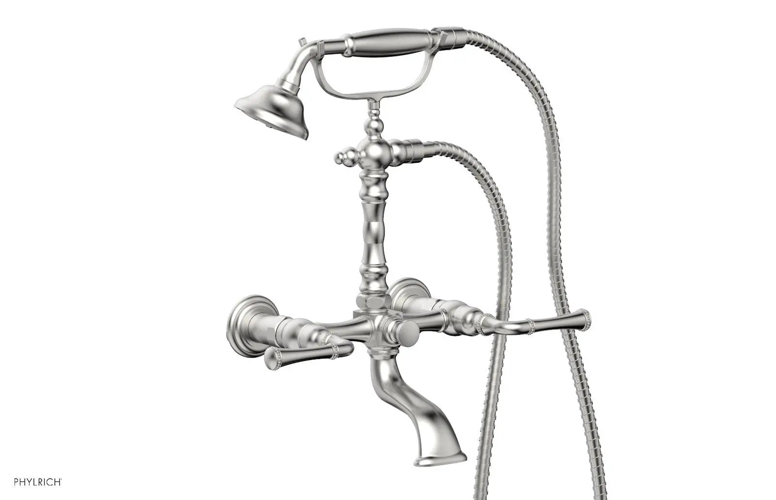 Phylrich BEADED Exposed Tub & Hand Shower - Lever Handle by Phylrich