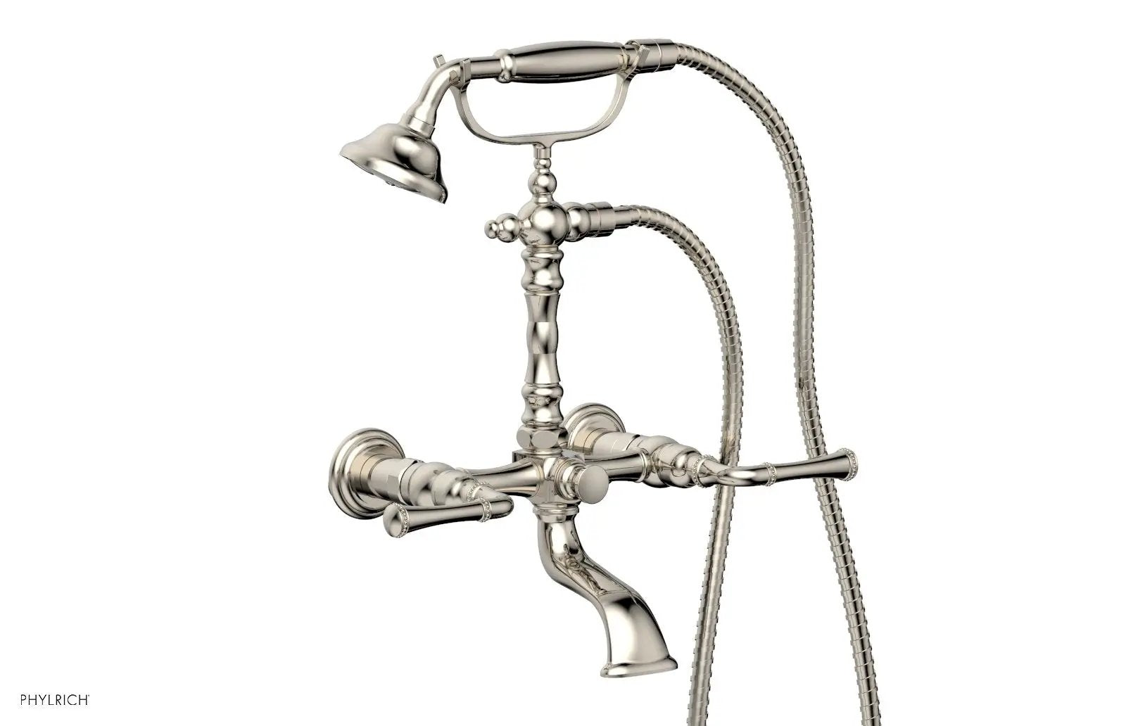 Phylrich BEADED Exposed Tub & Hand Shower - Lever Handle by Phylrich