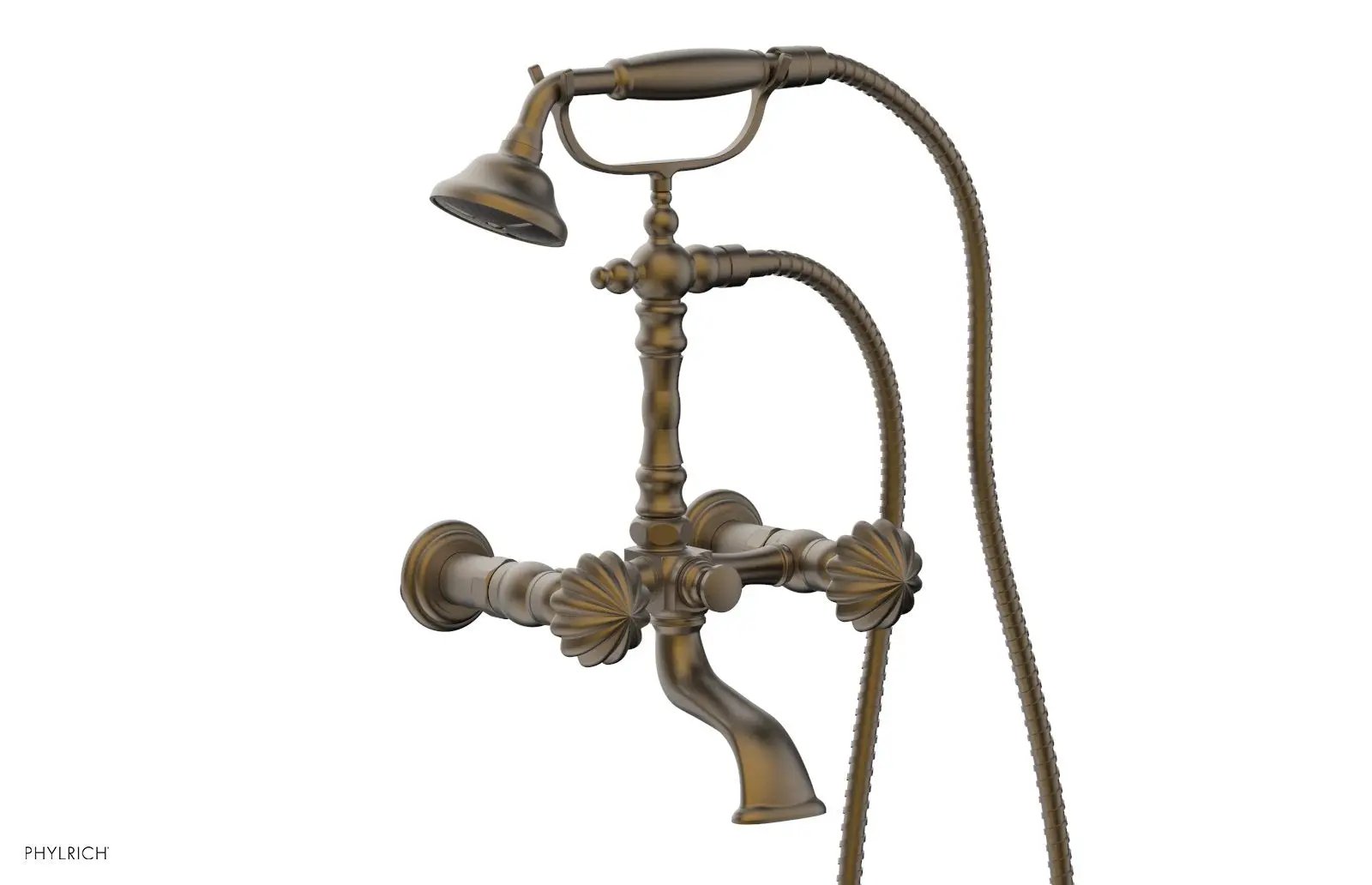 Phylrich GEORGIAN & BARCELONA Exposed Tub & Hand Shower - Round Handle by Phylrich