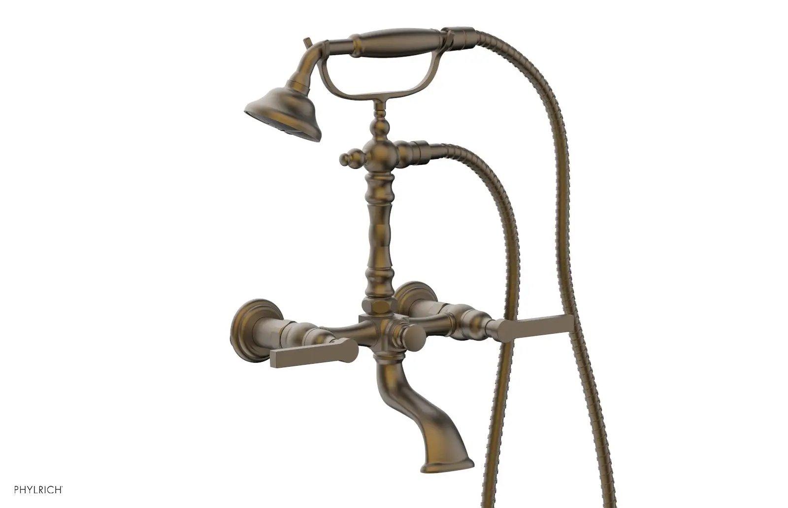 Phylrich HEX MODERN Exposed Tub & Hand Shower - Lever Handle by Phylrich
