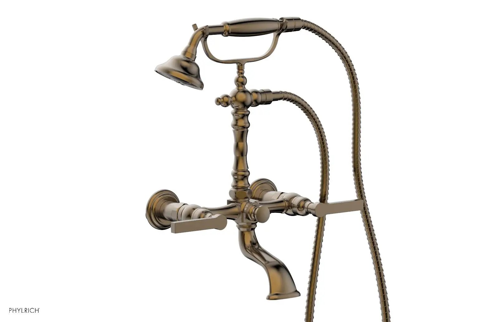 Phylrich HEX MODERN Exposed Tub & Hand Shower - Lever Handle by Phylrich