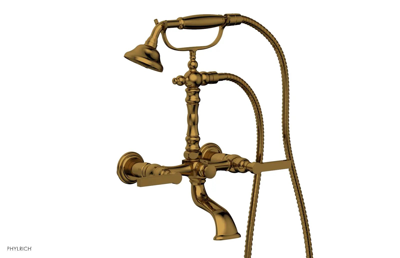 Phylrich HEX MODERN Exposed Tub & Hand Shower - Lever Handle by Phylrich