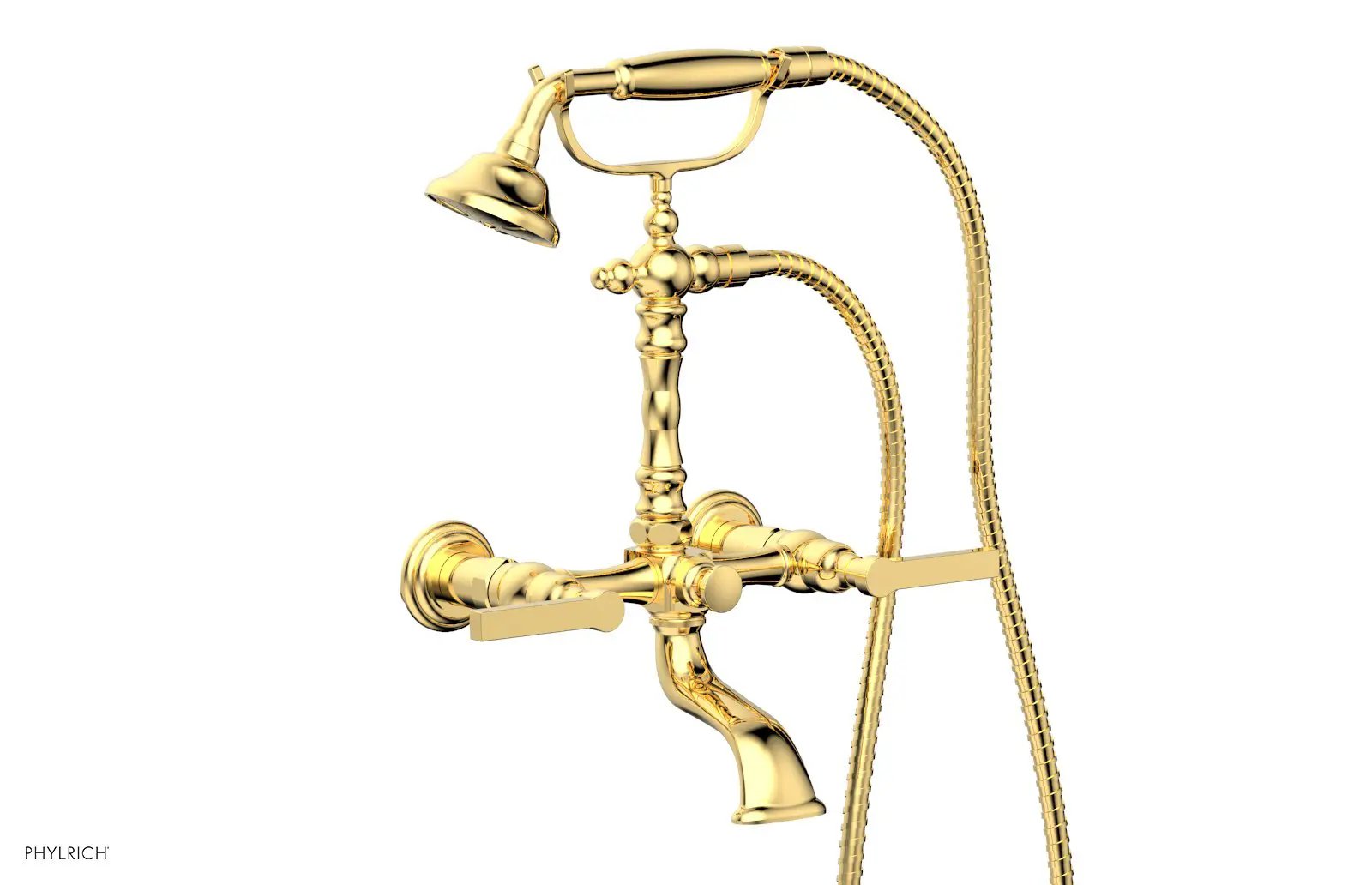 Phylrich HEX MODERN Exposed Tub & Hand Shower - Lever Handle by Phylrich
