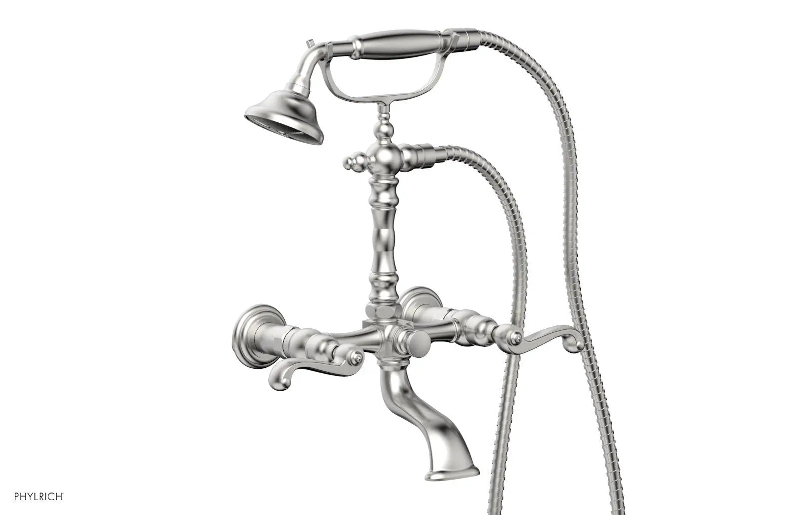 Phylrich REVERE & SAVANNAH Exposed Tub & Hand Shower - Curved Handle by Phylrich