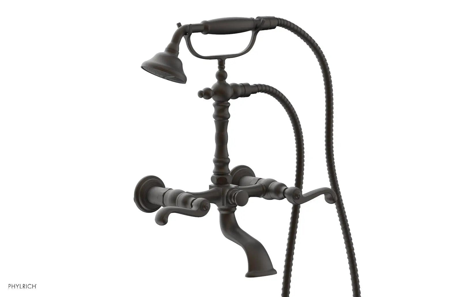 Phylrich REVERE & SAVANNAH Exposed Tub & Hand Shower - Curved Handle by Phylrich