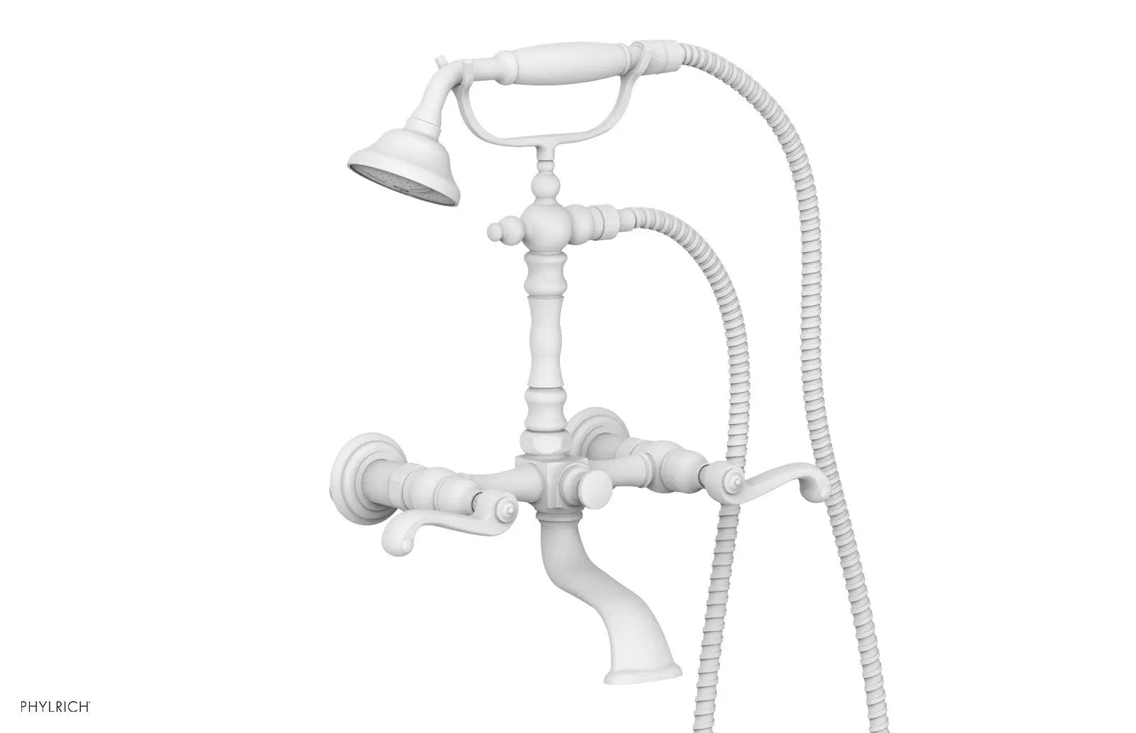 Phylrich REVERE & SAVANNAH Exposed Tub & Hand Shower - Curved Handle by Phylrich