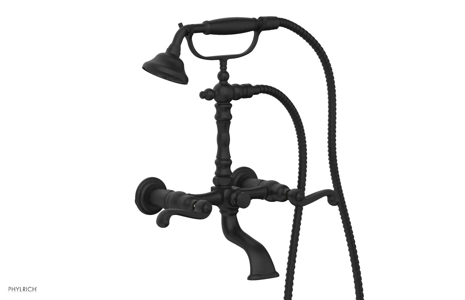 Phylrich REVERE & SAVANNAH Exposed Tub & Hand Shower - Curved Handle by Phylrich