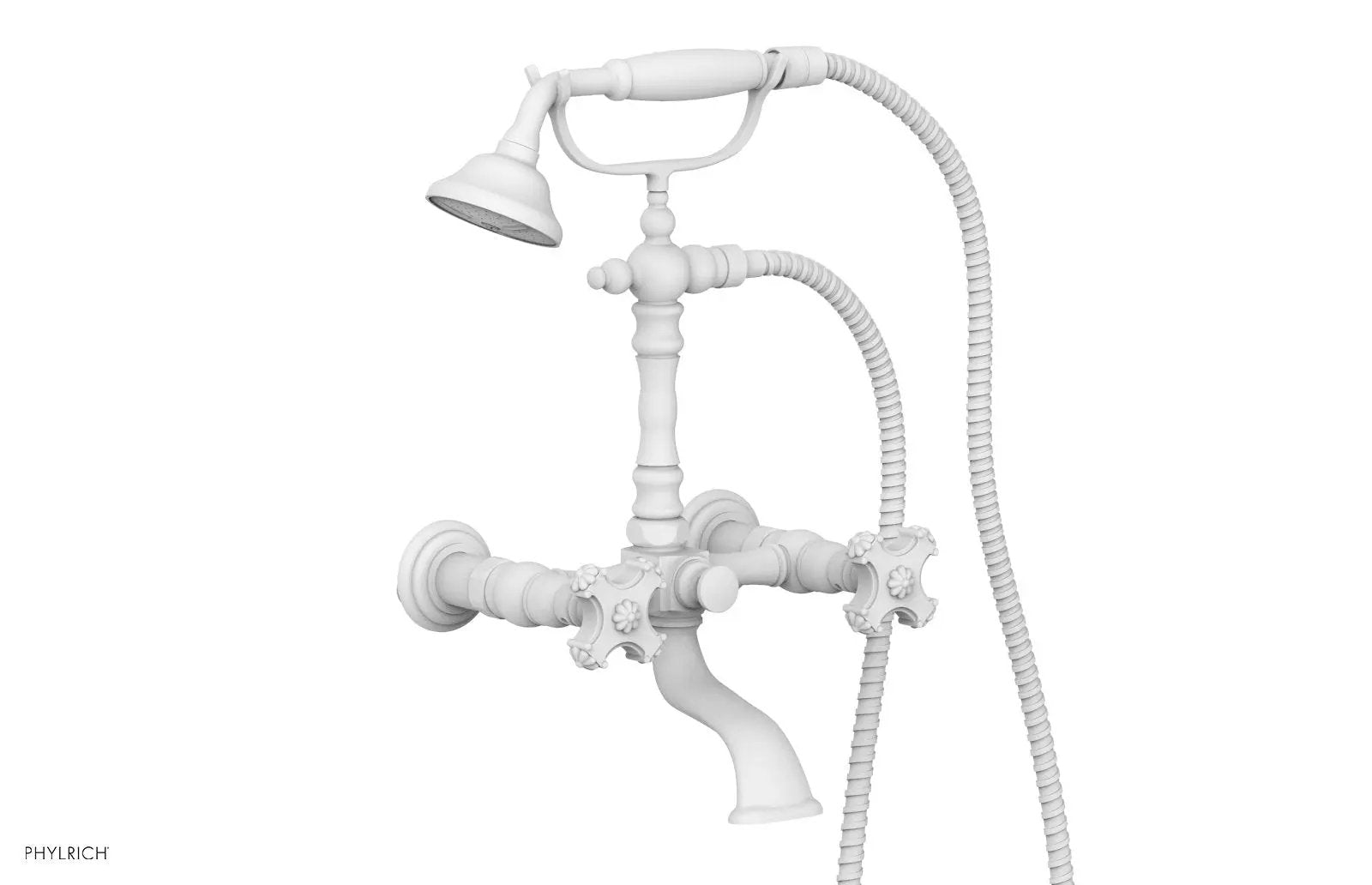 Phylrich MARVELLE Exposed Tub & Hand Shower - Cross Handle by Phylrich