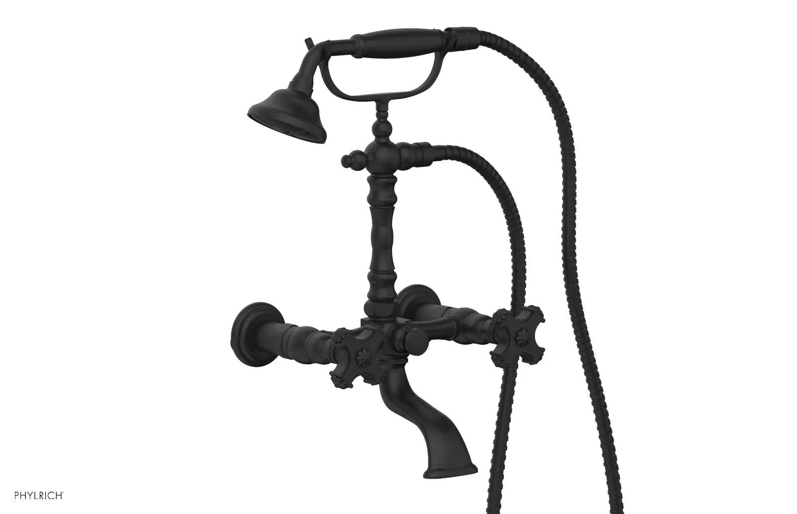 Phylrich MARVELLE Exposed Tub & Hand Shower - Cross Handle by Phylrich