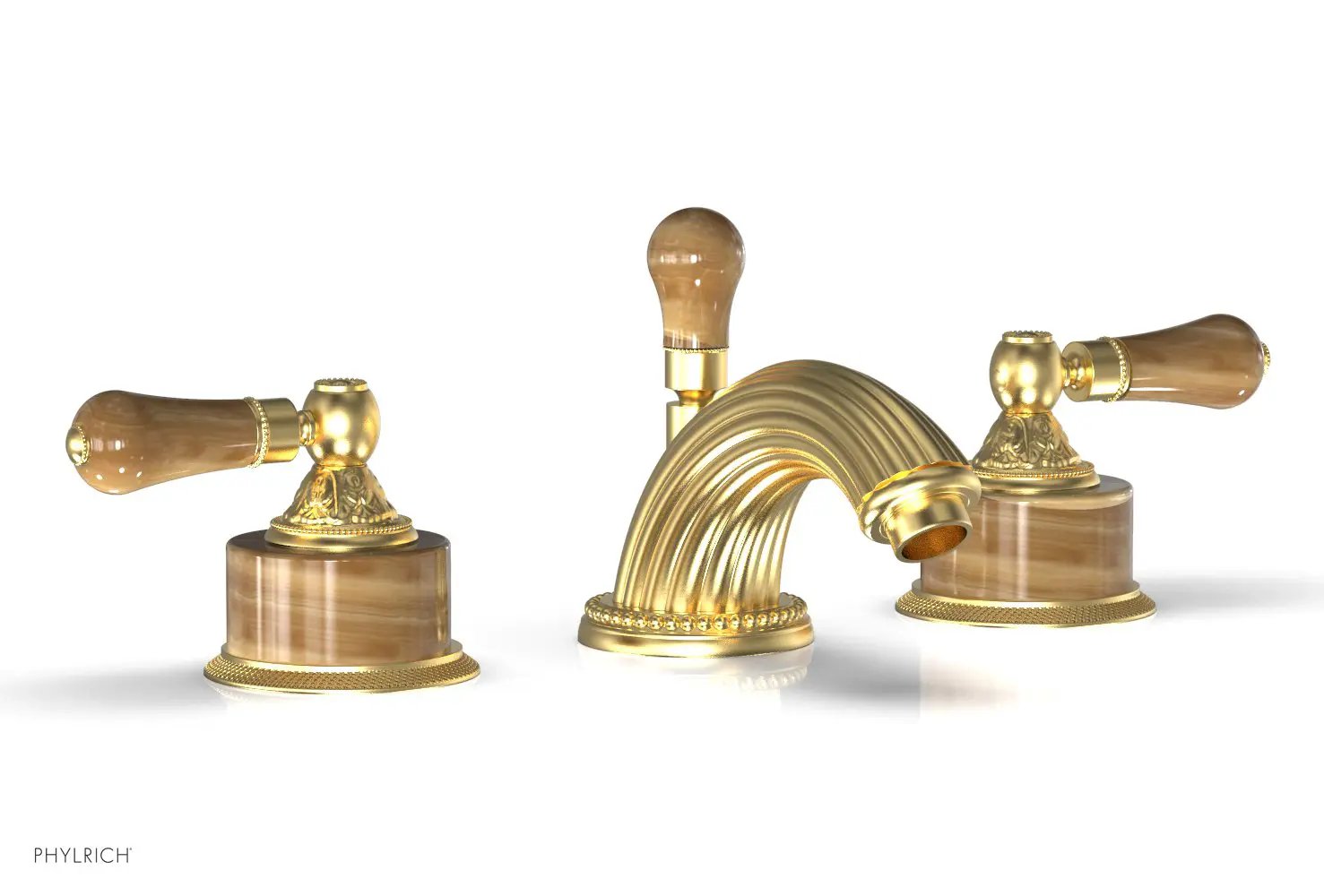 Phylrich VERSAILLES Widespread Faucet - Montaione Brown Onyx by Phylrich