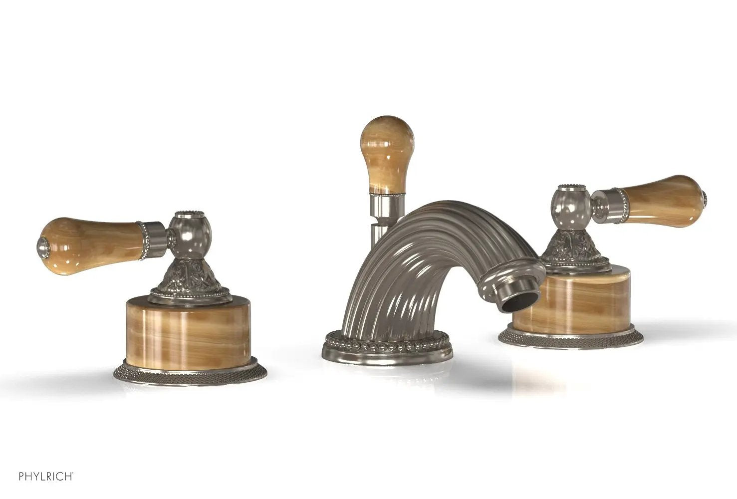 Phylrich VERSAILLES Widespread Faucet - Montaione Brown Onyx by Phylrich