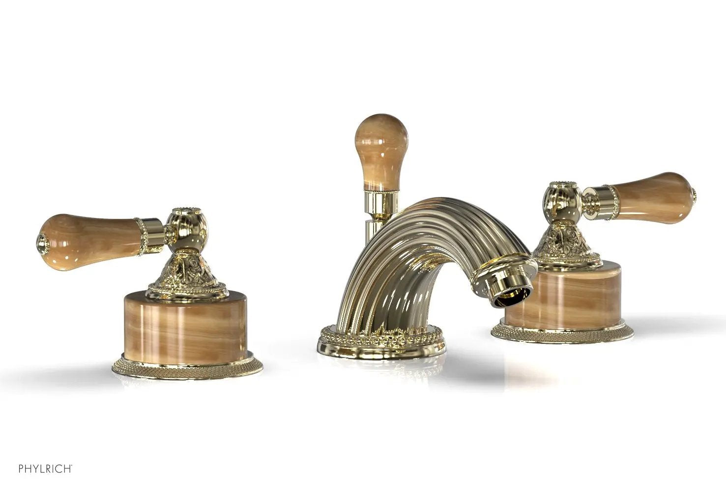 Phylrich VERSAILLES Widespread Faucet - Montaione Brown Onyx by Phylrich