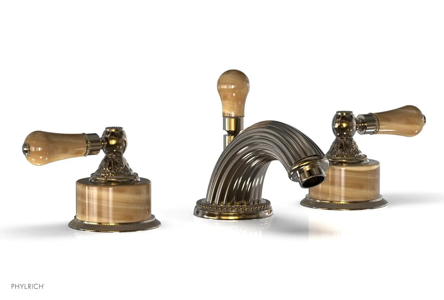 Phylrich VERSAILLES Widespread Faucet - Montaione Brown Onyx by Phylrich