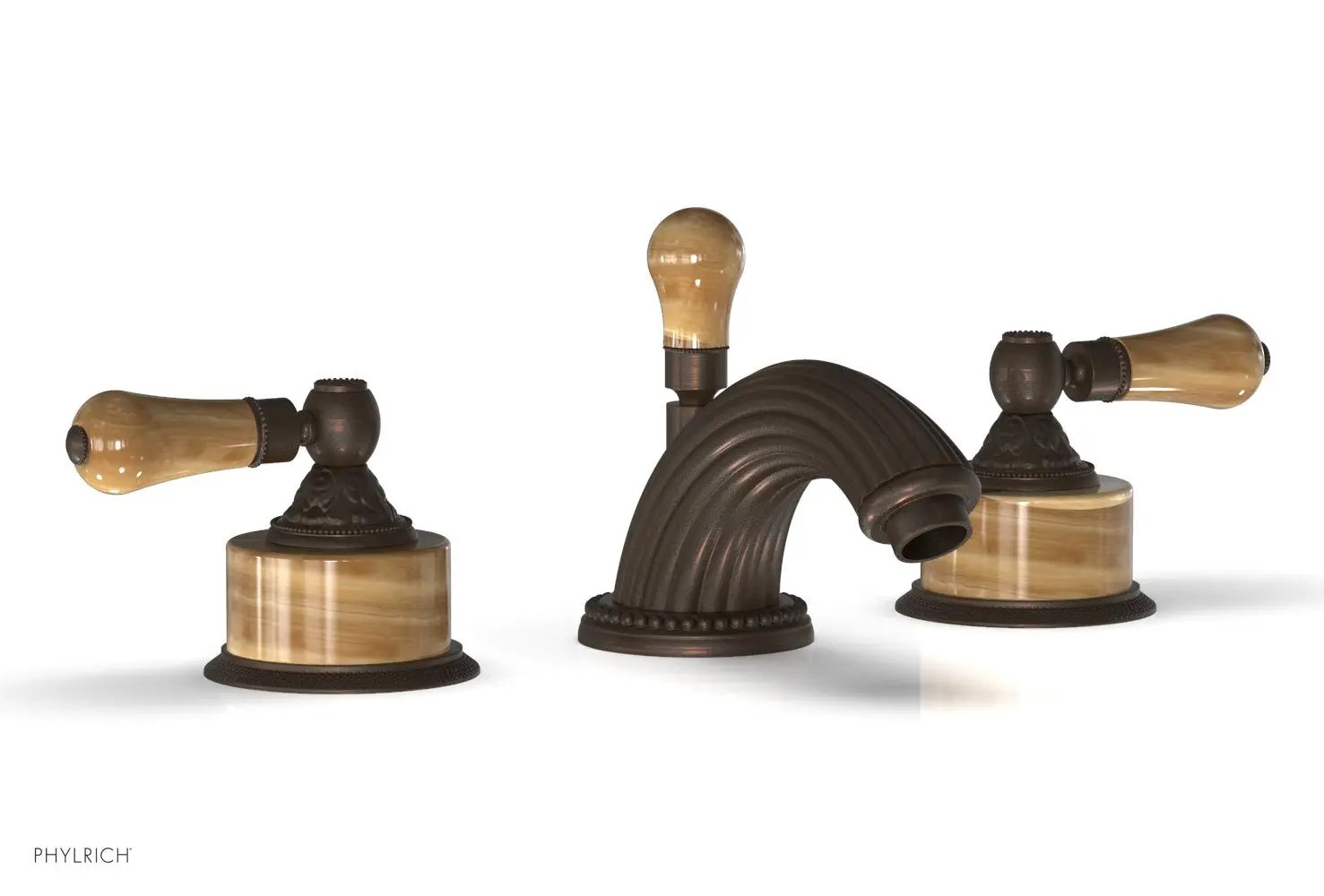 Phylrich VERSAILLES Widespread Faucet - Montaione Brown Onyx by Phylrich