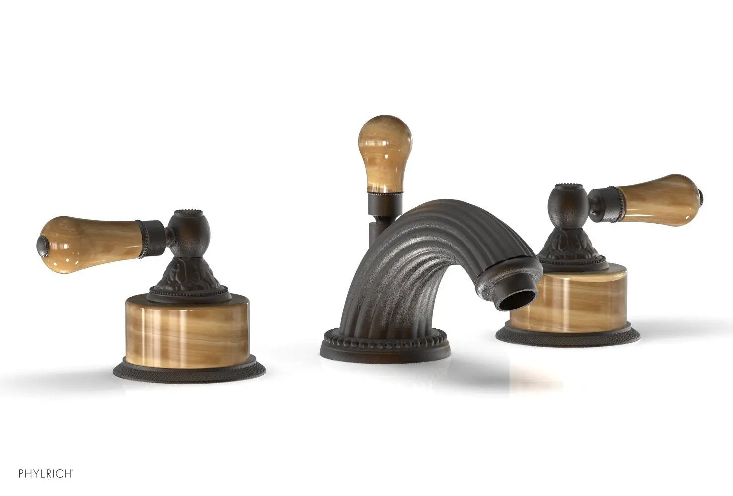 Phylrich VERSAILLES Widespread Faucet - Montaione Brown Onyx by Phylrich