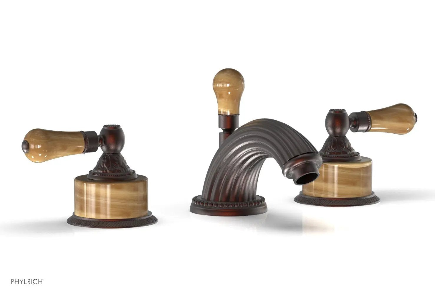 Phylrich VERSAILLES Widespread Faucet - Montaione Brown Onyx by Phylrich