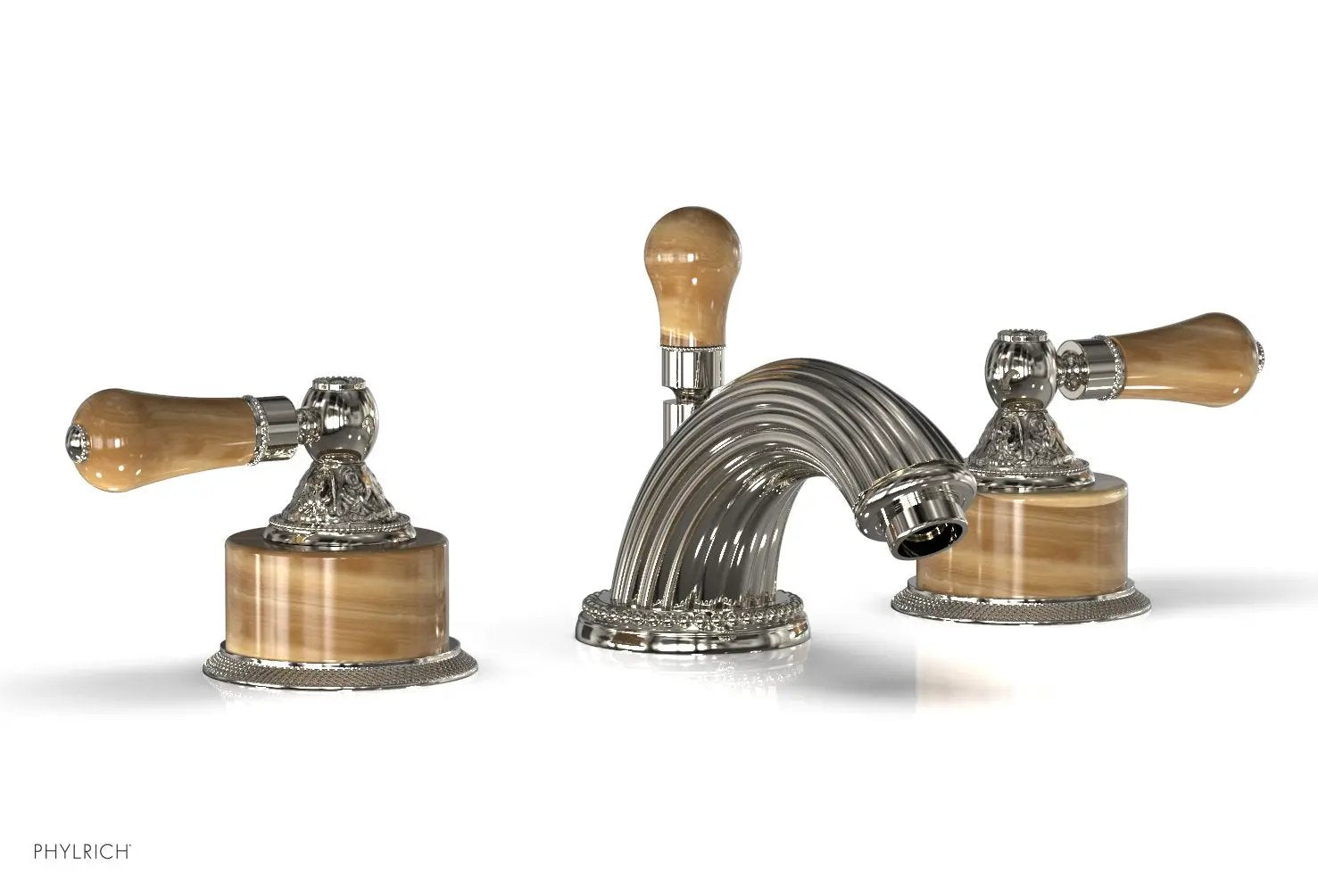 Phylrich VERSAILLES Widespread Faucet - Montaione Brown Onyx by Phylrich