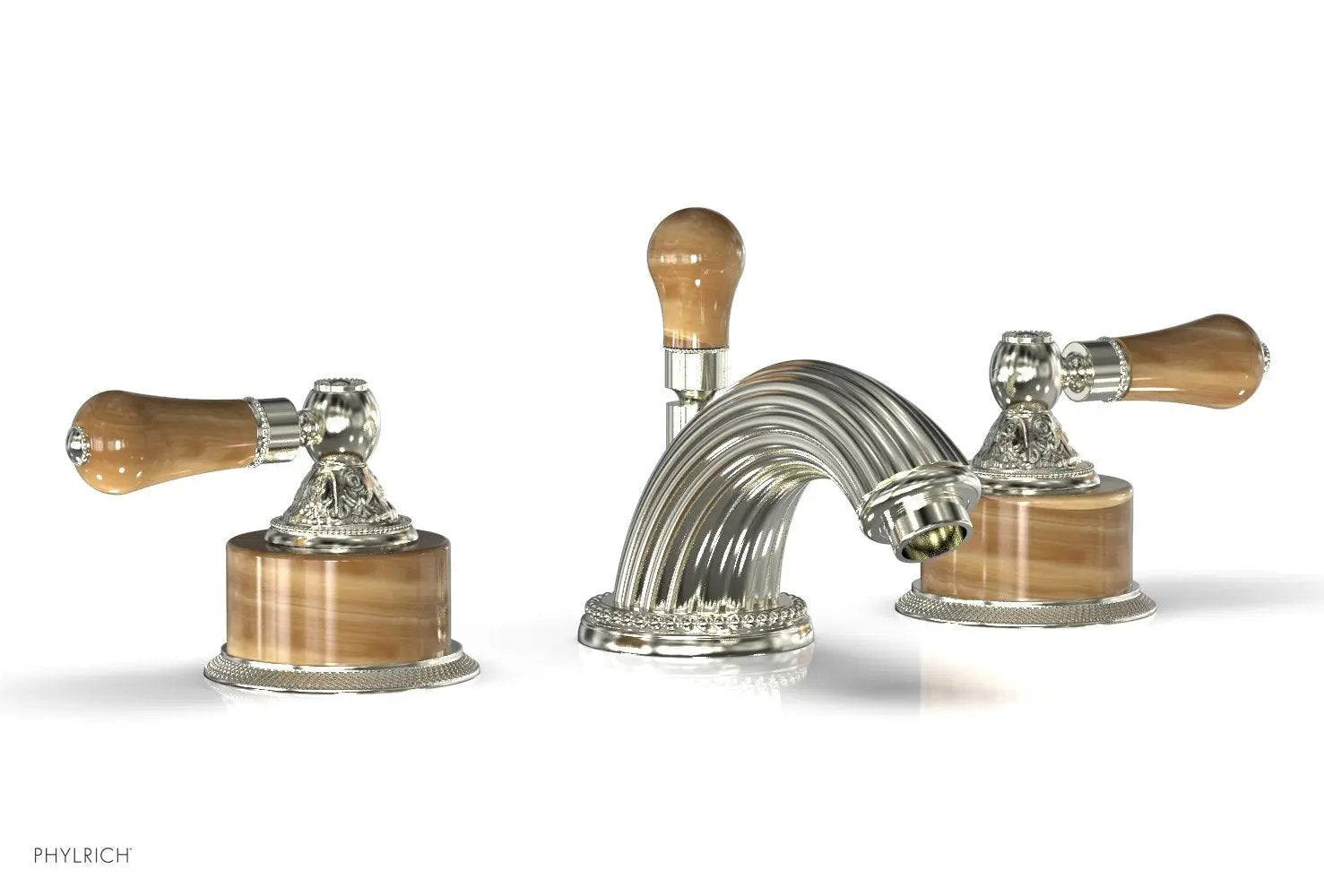 Phylrich VERSAILLES Widespread Faucet - Montaione Brown Onyx by Phylrich