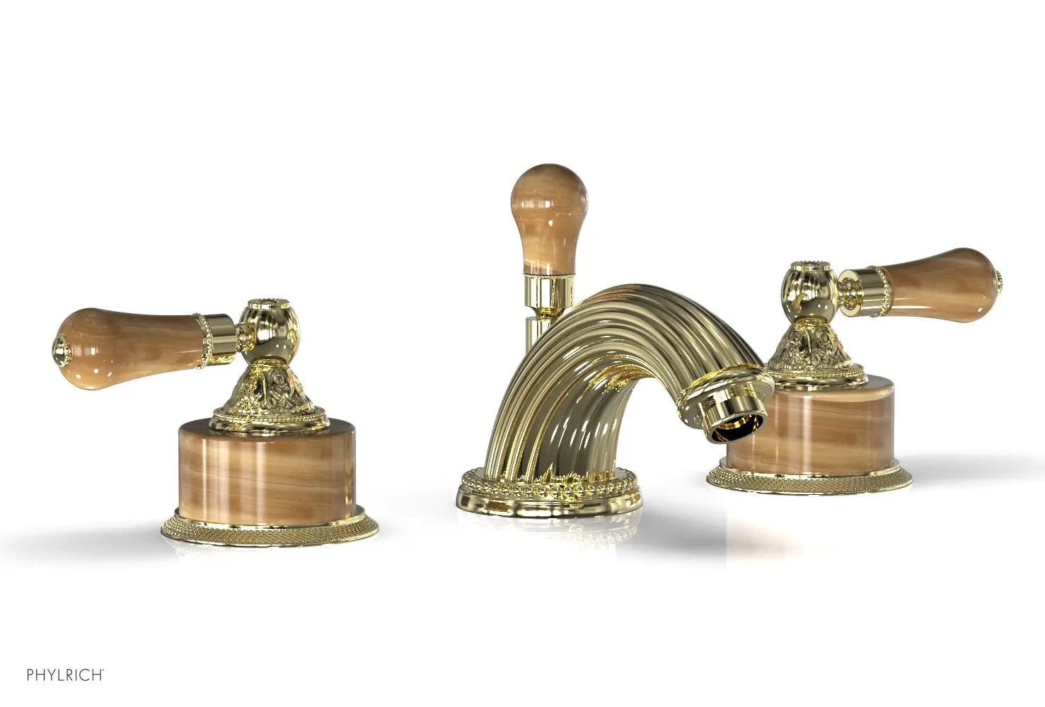 Phylrich VERSAILLES Widespread Faucet - Montaione Brown Onyx by Phylrich
