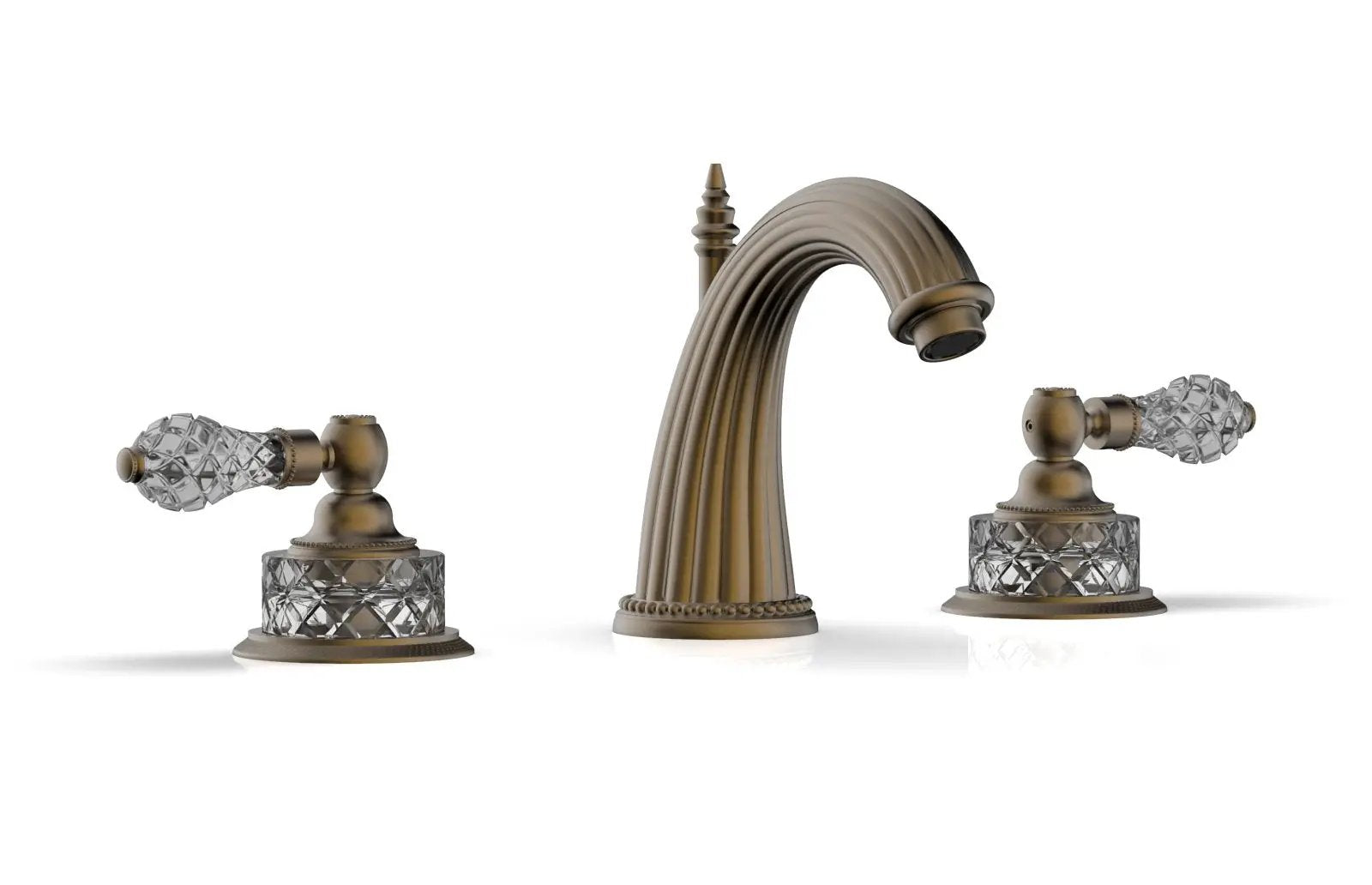 Phylrich REGENT CUT CRYSTAL Widespread Faucet Cut Crystal Lever Handles by Phylrich