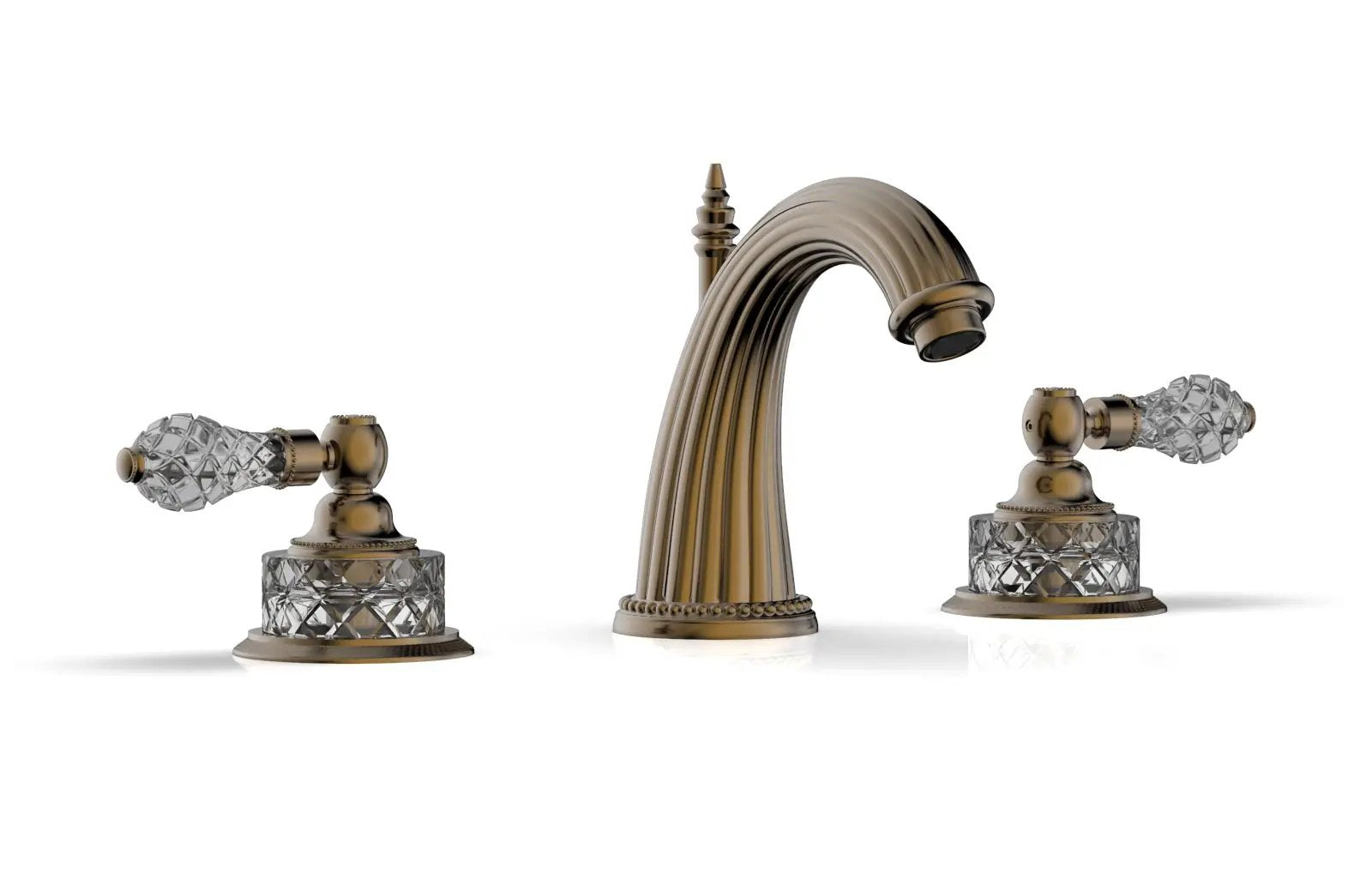 Phylrich REGENT CUT CRYSTAL Widespread Faucet Cut Crystal Lever Handles by Phylrich