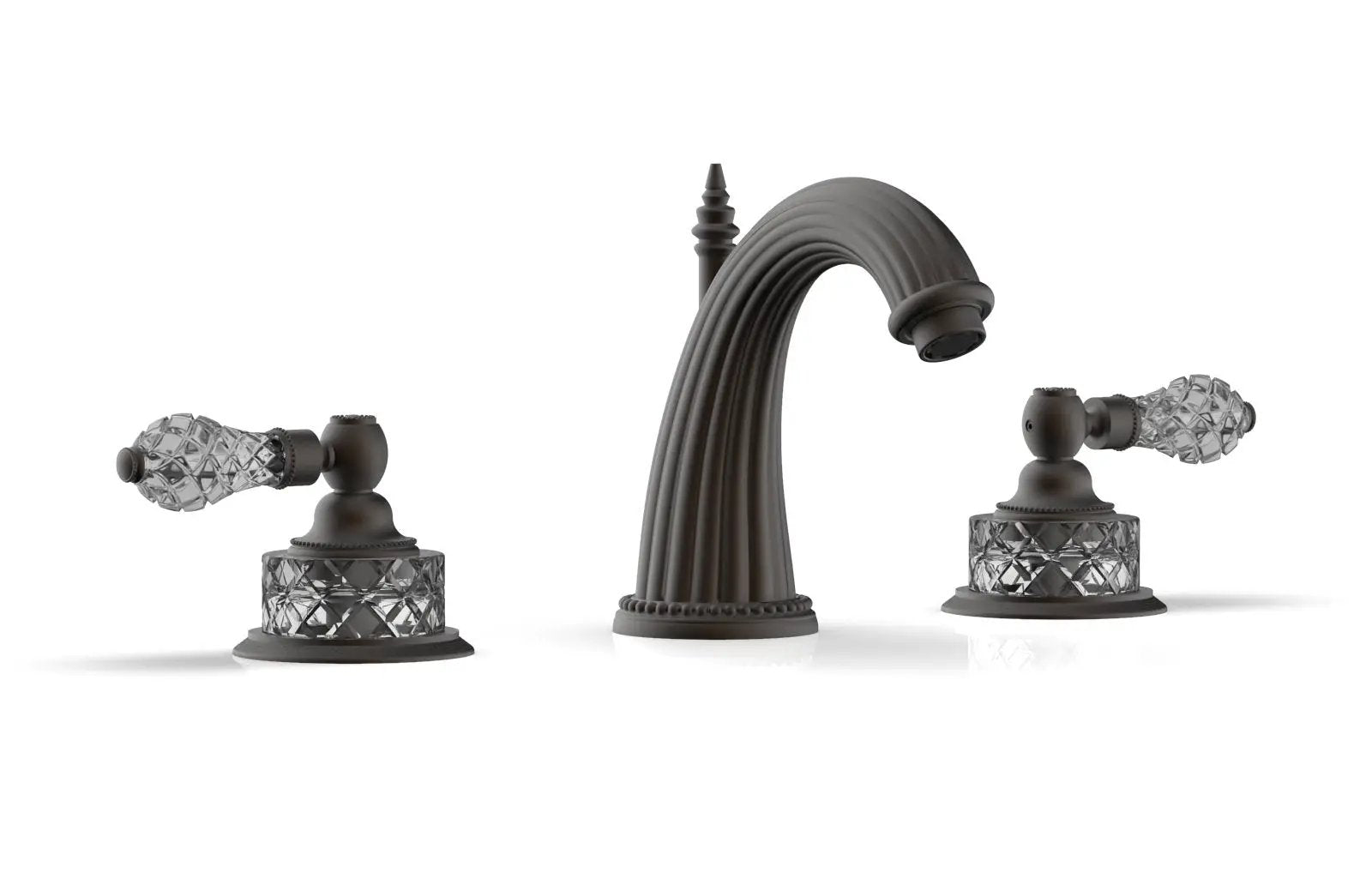 Phylrich REGENT CUT CRYSTAL Widespread Faucet Cut Crystal Lever Handles by Phylrich
